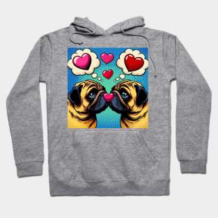 Pug Dog Love Hoodie